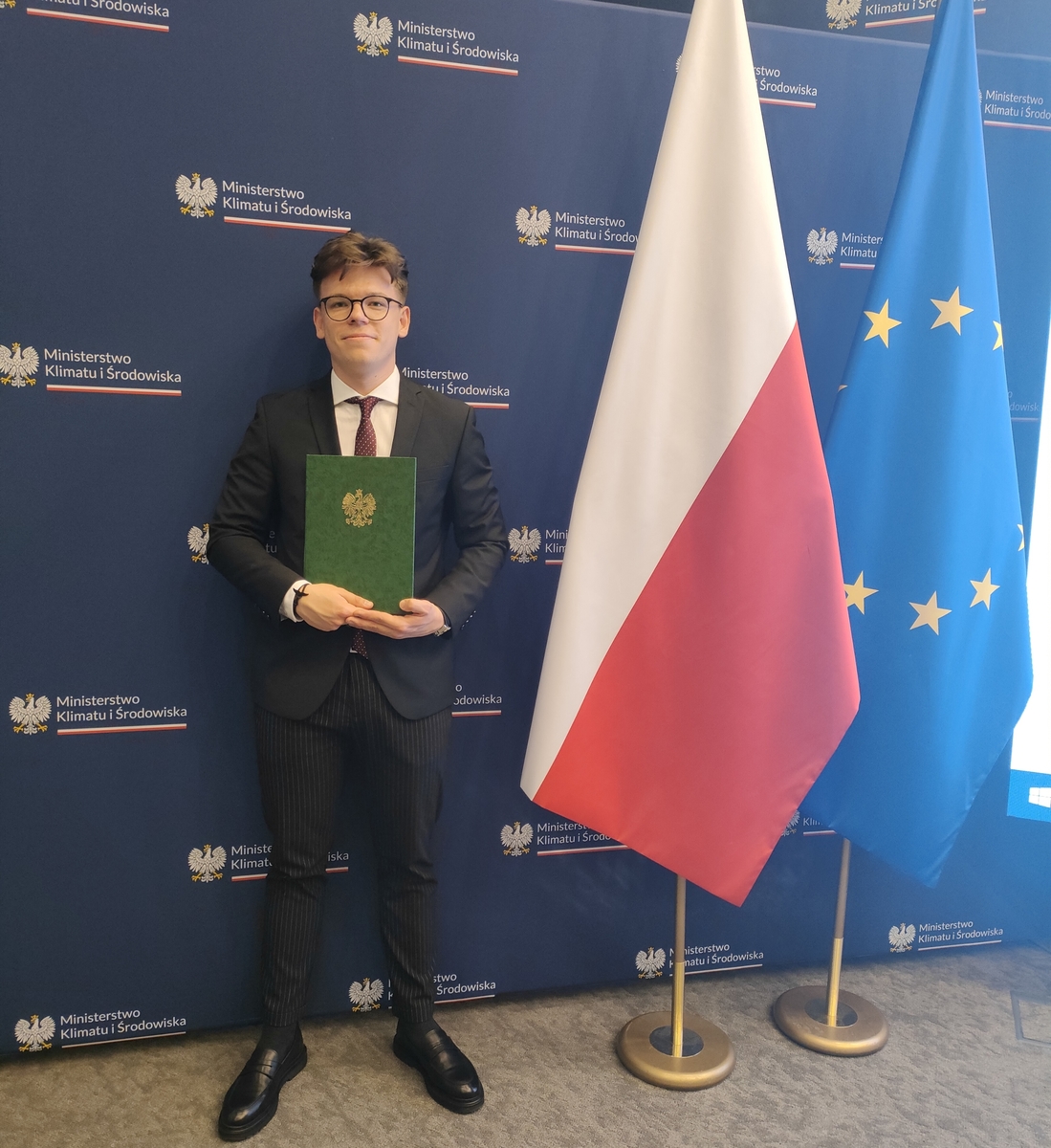 Kacper Bednarz w siedzibie MKiŚ